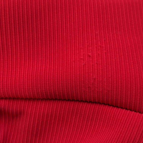 Red Ribbed Mini Dress - Picture 7 of 7